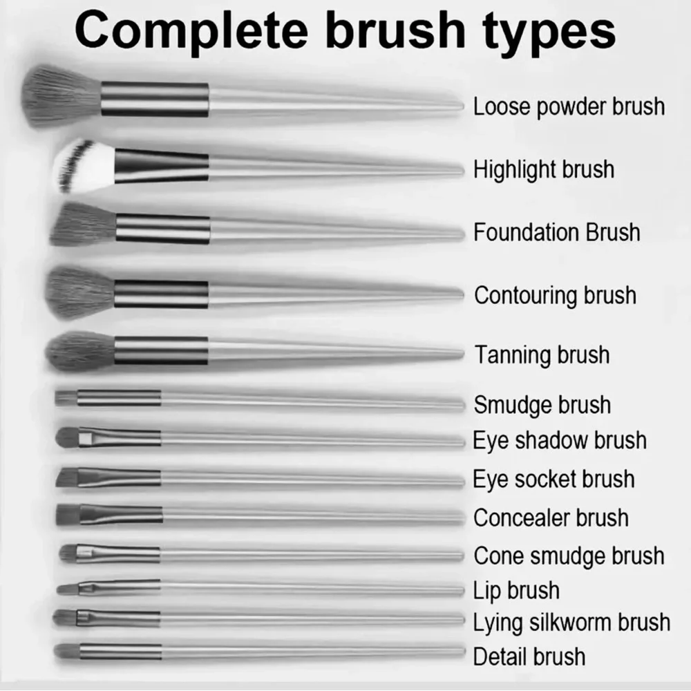 ✨13 Piece Makeup Brushes Pink and Coral Brush Set✨